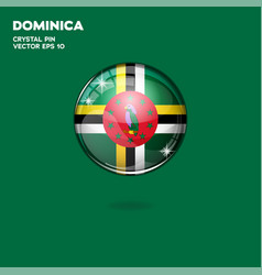 Dominica Flag 3d Buttons