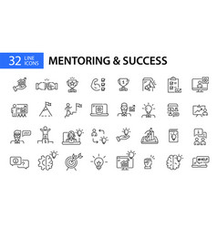 Set Of 32 Mentoring Coaching And Success