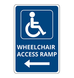 Wheelchair Access Ramp Symbol