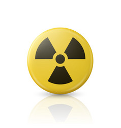 Yellow Warning Danger Radiation Sign