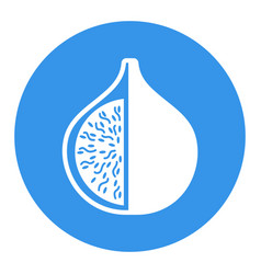 Fig Tropical Fruit Glyph Icon