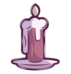 Isolated Colored Magic Candle Icon