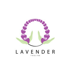 Lavender Logo Hand Drawn Wedding Plant Design