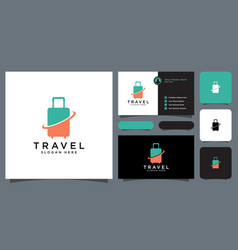 Suitcase Travel Logo Design