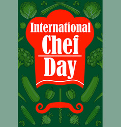 International Chef Day Poster Typography