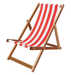 Beach Chair On A White Background