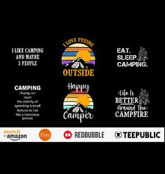 Best Camping Bundle T-shirt Designs