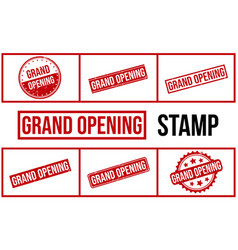 Grand Opening Rubber Stamp Set