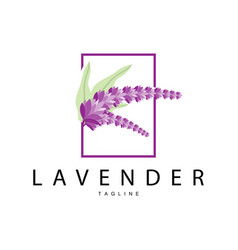 Lavender Logo Hand Drawn Wedding Plant Design