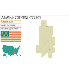 Map Of Crenshaw County In Alabama Usa