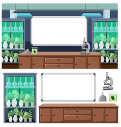 Set Of Plant Laboratory