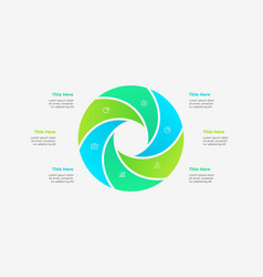 Circle Diagram Divided Into 6 Segments Template