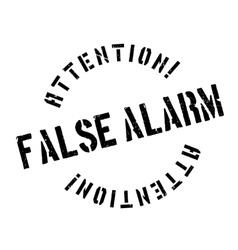 False Alarm Rubber Stamp