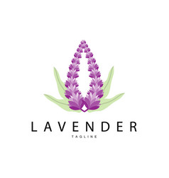 Lavender Logo Hand Drawn Wedding Plant Design