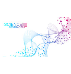 Modern Abstract Molecules Structure For Science