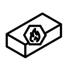 Refractory Brick Line Icon