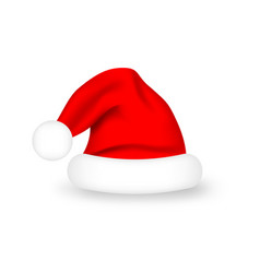 Santa Claus Hat Realistic Red