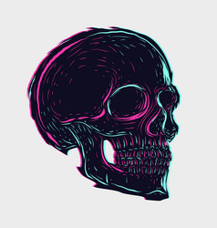 Skull Glitch Style