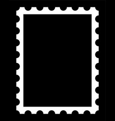 White Postal Stamp Frame