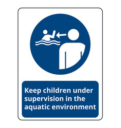 Keep Children Under Supervision Symbol