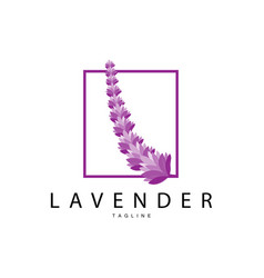 Lavender Logo Hand Drawn Wedding Plant Design