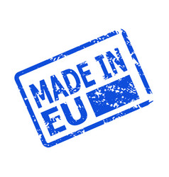 Made In Eu Rubber Stamp Origin Country Item