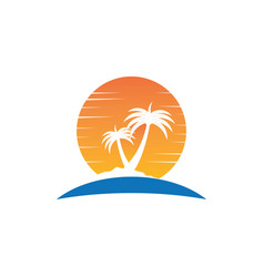 Palm Tree Summer Logo