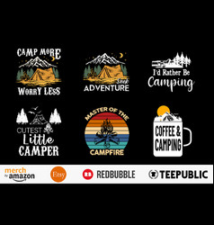 Best Camping Bundle T-shirt Designs