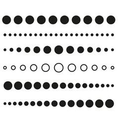 Black Line Dots On White Background