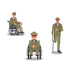 Disable Military Man In A Wheelchair