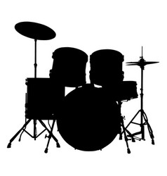 Drum Kit Musical Instrument Silhouette High