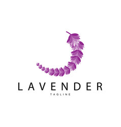 Lavender Logo Hand Drawn Wedding Plant Design