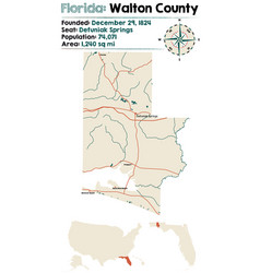 Map Walton County In Florida