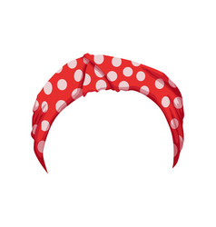 Retro Headband For Woman Red Bandana