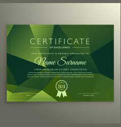 Certificate Excellence Design With Abstract