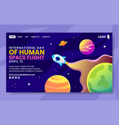 Human Space Flight Social Media Landing Page