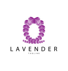 Lavender Logo Hand Drawn Wedding Plant Design