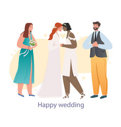 Happy Lesbian Wedding