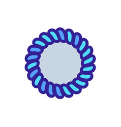 Elastic Hair Spiral Scrunchies Icon Outline