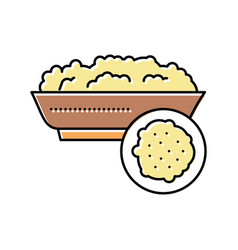 Semolina Groat Color Icon