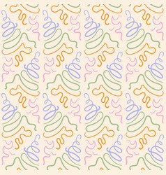 Abstract Retro Seamless Pattern Doodle Ornament