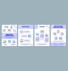 Employee Orientation Purple Brochure Template