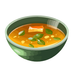 Fresh Vegetable Soup In A Gourmet Bowl