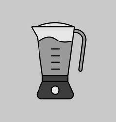 Electric Blender Grayscale Icon Kitchen