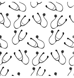 Stethoscope Silhouette Pattern