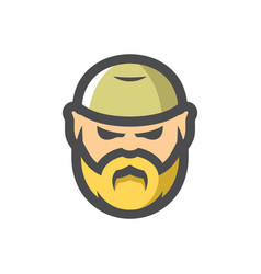 Muslim Beard Men Icon Cartoon