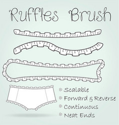 Ruffles Or Frills Lace Seamless Brush