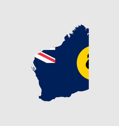 Western Australia Wa Australian State Map Flag