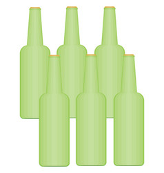 Empty Bottles On A White Background