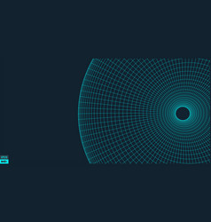 Wireframe Torus Background Wormhole